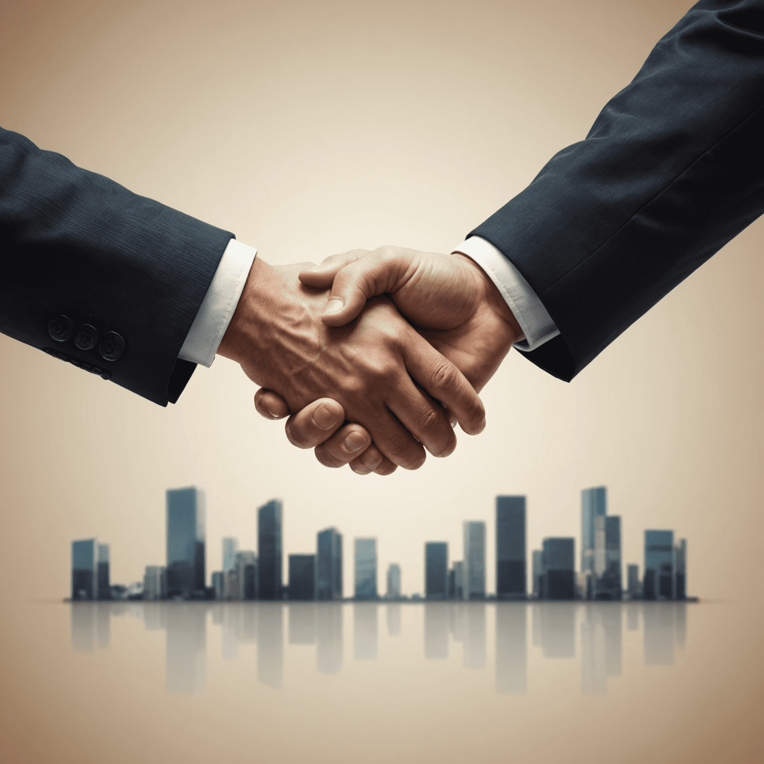 A handshake between two business people, symbolizing funding attraction